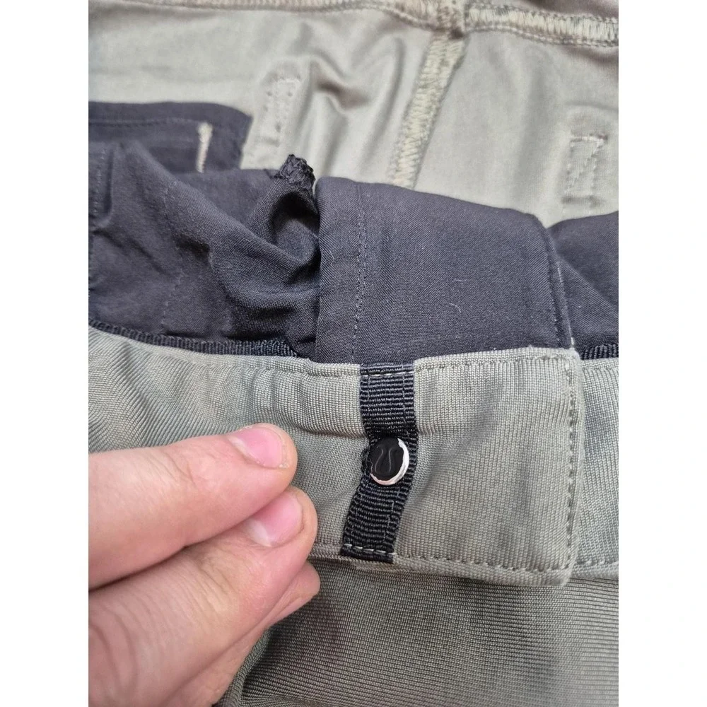 ABC Slim-Fit 5 Pocket Pant 33x30 Green Chino Straight Casual Stretch FLAW